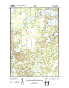 2013 Map of Dam Lake, 2013 Print