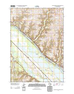 2013 Map of Diamond Bluff West, 2013 Print