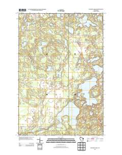 2013 Map of Ellison Lake, 2013 Print