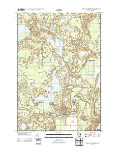2013 Map of High Falls Reservoir, 2013 Print