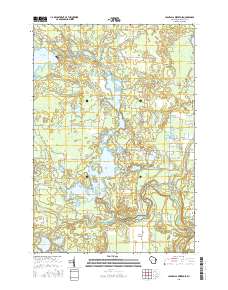 2015 Map of High Falls Reservoir, 2015 Print
