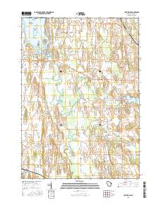 2015 Map of Hustisford, 2015 Print