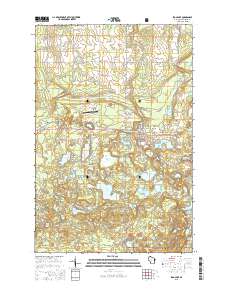 2015 Map of Iron Lake, 2015 Print