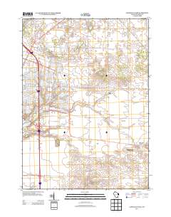 2013 Map of Janesville East, 2013 Print