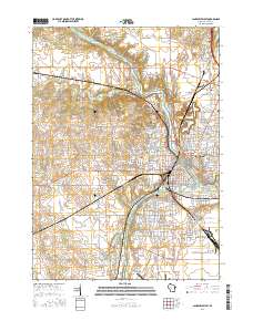 2016 Map of Janesville West, 2016 Print