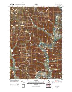 2010 Map of La Farge, 2010 Print