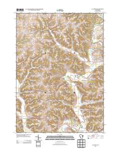 2013 Map of La Farge, 2013 Print