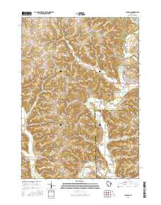 2016 Map of La Farge, 2016 Print
