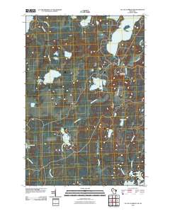 2010 Map of Lac du Flambeau SW, 2010 Print