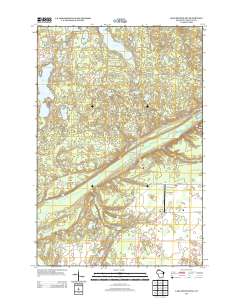 2013 Map of Lake Minnesuing, 2013 Print