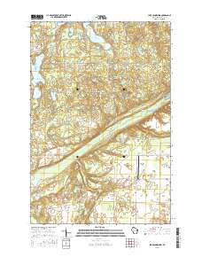 2015 Map of Lake Minnesuing, 2015 Print