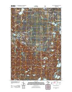 2011 Map of Lake Tahkodah, 2011 Print