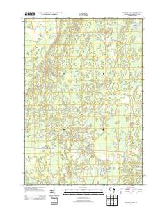 2013 Map of Lehman Lake, 2013 Print