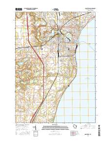 2015 Map of Manitowoc, 2015 Print