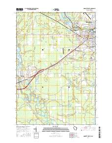 2016 Map of Marinette West, 2016 Print