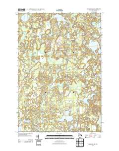 2013 Map of Mercer Lake, 2013 Print