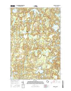 2015 Map of Mercer Lake, 2015 Print