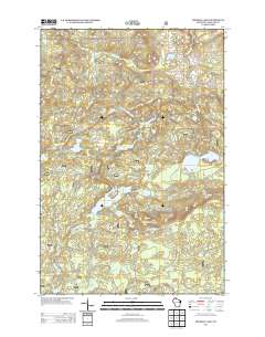 2013 Map of Mineral Lake, 2013 Print