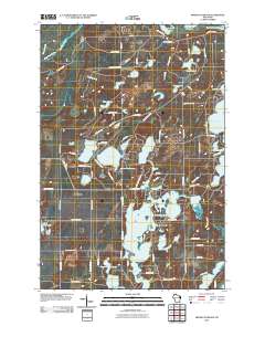 2010 Map of Minong Flowage, 2010 Print