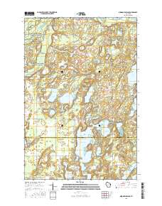 2015 Map of Minong Flowage, 2015 Print