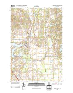 2013 Map of Moose Ear Lake, 2013 Print