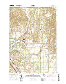 2015 Map of Moose Ear Lake, 2015 Print