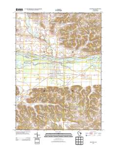 2013 Map of Muscoda, 2013 Print