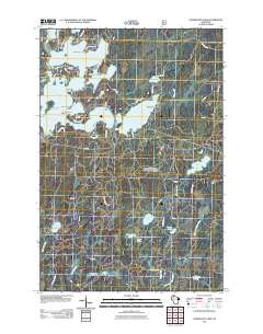 2011 Map of Namekagon Lake, 2011 Print