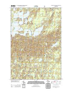 2013 Map of Namekagon Lake, 2013 Print