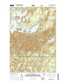 2015 Map of Namekagon Lake, 2015 Print