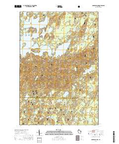 2019 Map of Namekagon Lake, 2019 Print