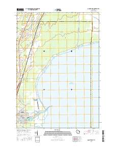 2015 Map of Oconto East, 2015 Print