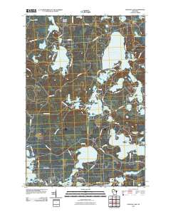 2010 Map of Papoose Lake, 2010 Print