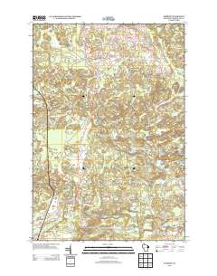2013 Map of Pembine, 2013 Print
