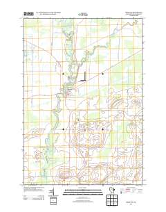 2013 Map of Shiocton, 2013 Print
