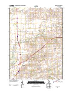 2013 Map of Shopiere, 2013 Print