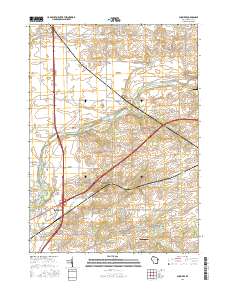2016 Map of Shopiere, 2016 Print