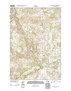 2013 Map of Somerset South, 2013 Print