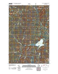 2011 Map of Totagatic Lake, 2011 Print