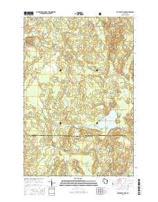 2015 Map of Totagatic Lake, 2015 Print