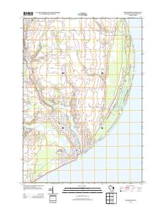 2013 Map of Two Rivers, 2013 Print