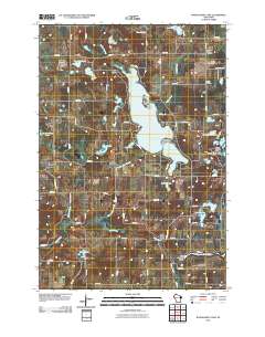 2010 Map of Wapogasset Lake, 2010 Print