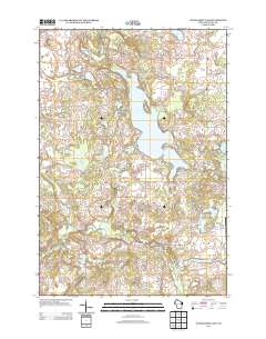 2013 Map of Wapogasset Lake, 2013 Print