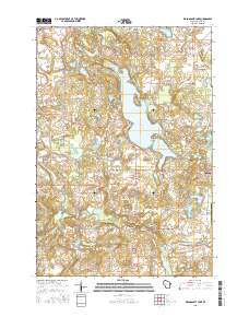 2015 Map of Wapogasset Lake, 2015 Print