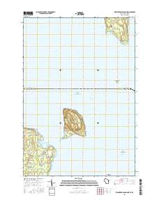 2016 Map of Washington Island NE, 2016 Print