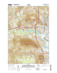 2015 Map of Wausau West, 2015 Print