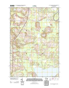 2013 Map of Wausaukee South, 2013 Print