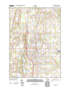 2013 Map of West Bend, 2013 Print