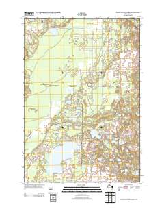 2013 Map of White Potato Lake, 2013 Print