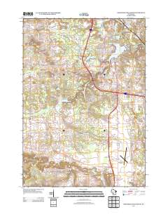2013 Map of Wisconsin Dells South, 2013 Print